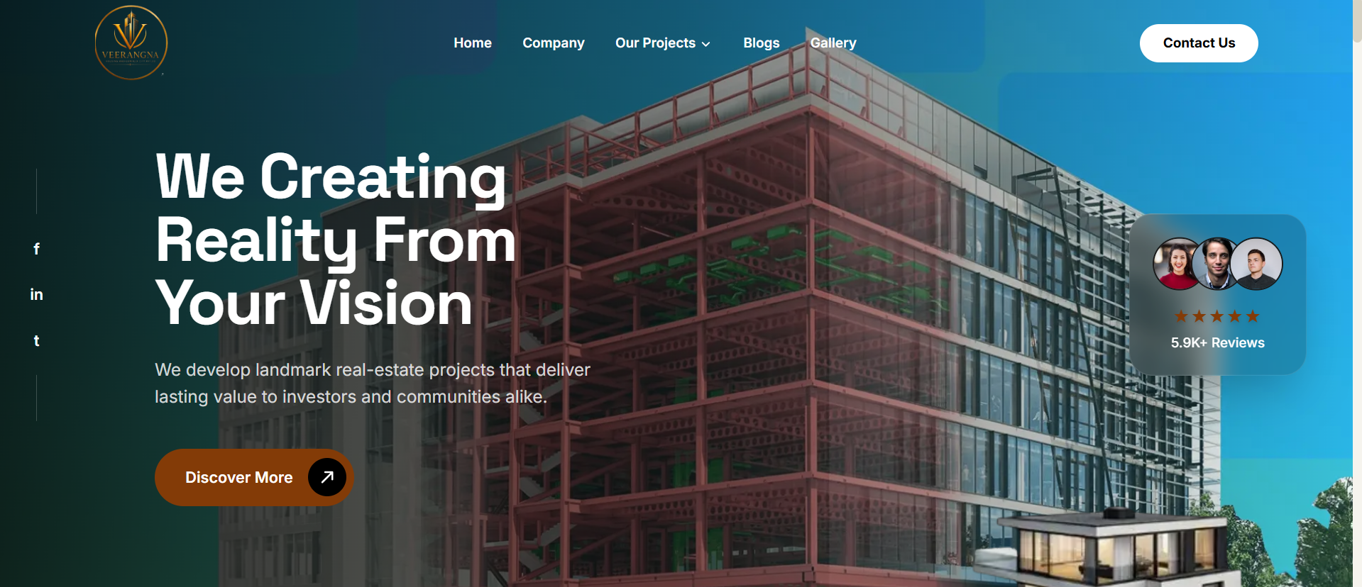 Veeringana Construction Management Dashboard